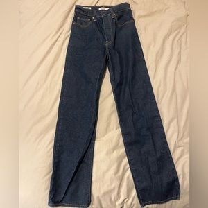 Levi’s Ribcage Straight Jeans, Dark Indigo